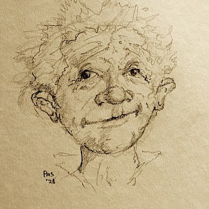 Who is Peter Mild??? Pencil on card