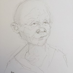 Monk series..pencil on card